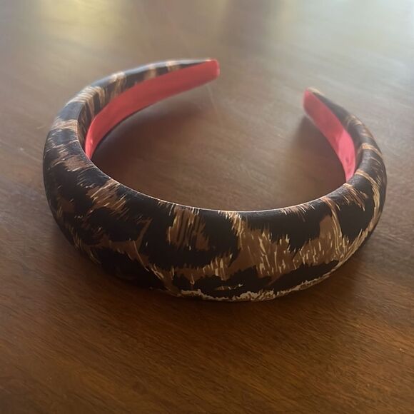 Bien Abye silk leopard spot headband